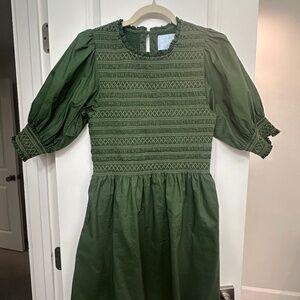 Hill House green nap dress (short)